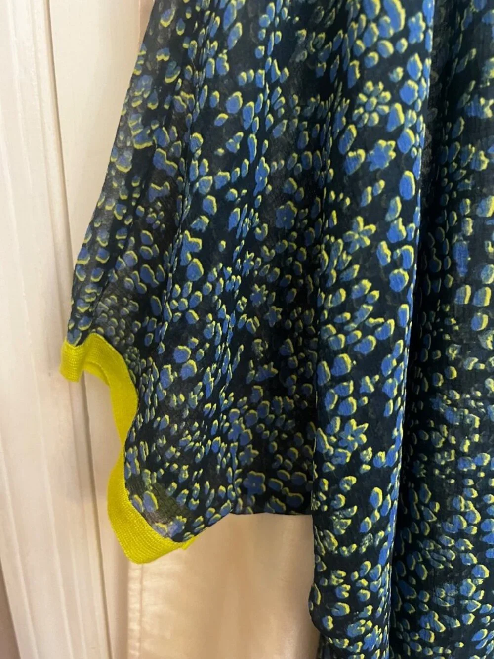 NWT FREE PEOPLE Sz M SLEEPIN IN PRINTED SLEEP SHIRT Swim Cover Up.   V